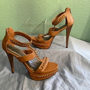 Frederick’s of Hollywood brown summer heels